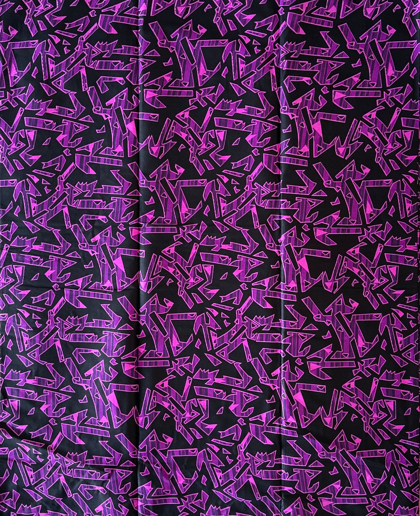 African Print Fabric, Ankara - Purple Fabric