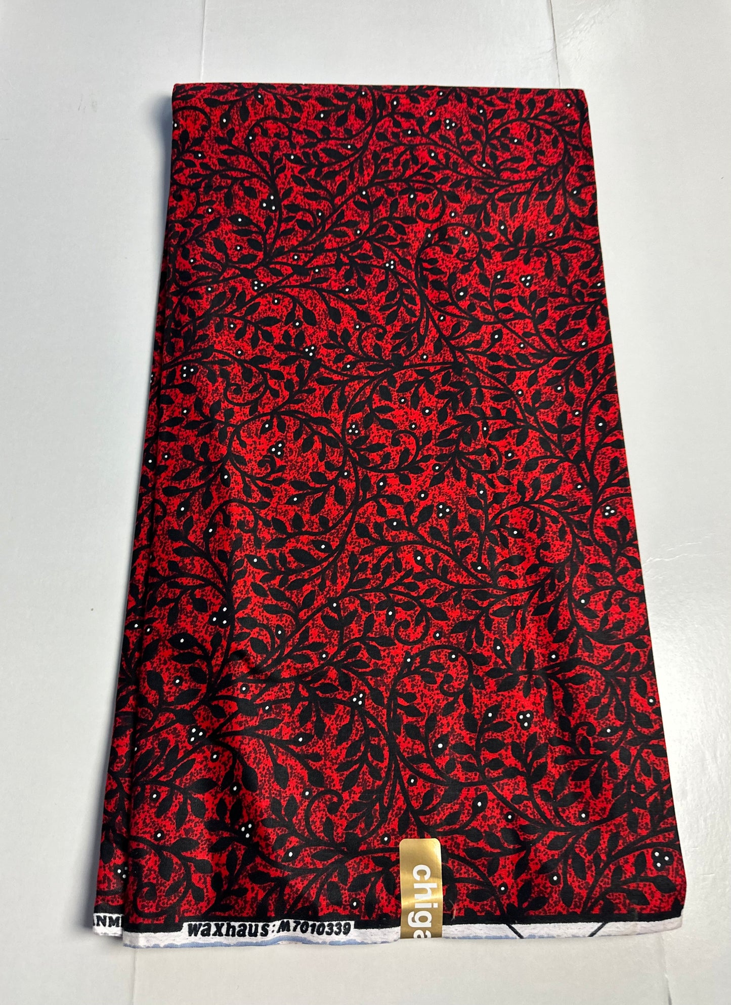 African Print Fabric, Ankara - Red Fabric