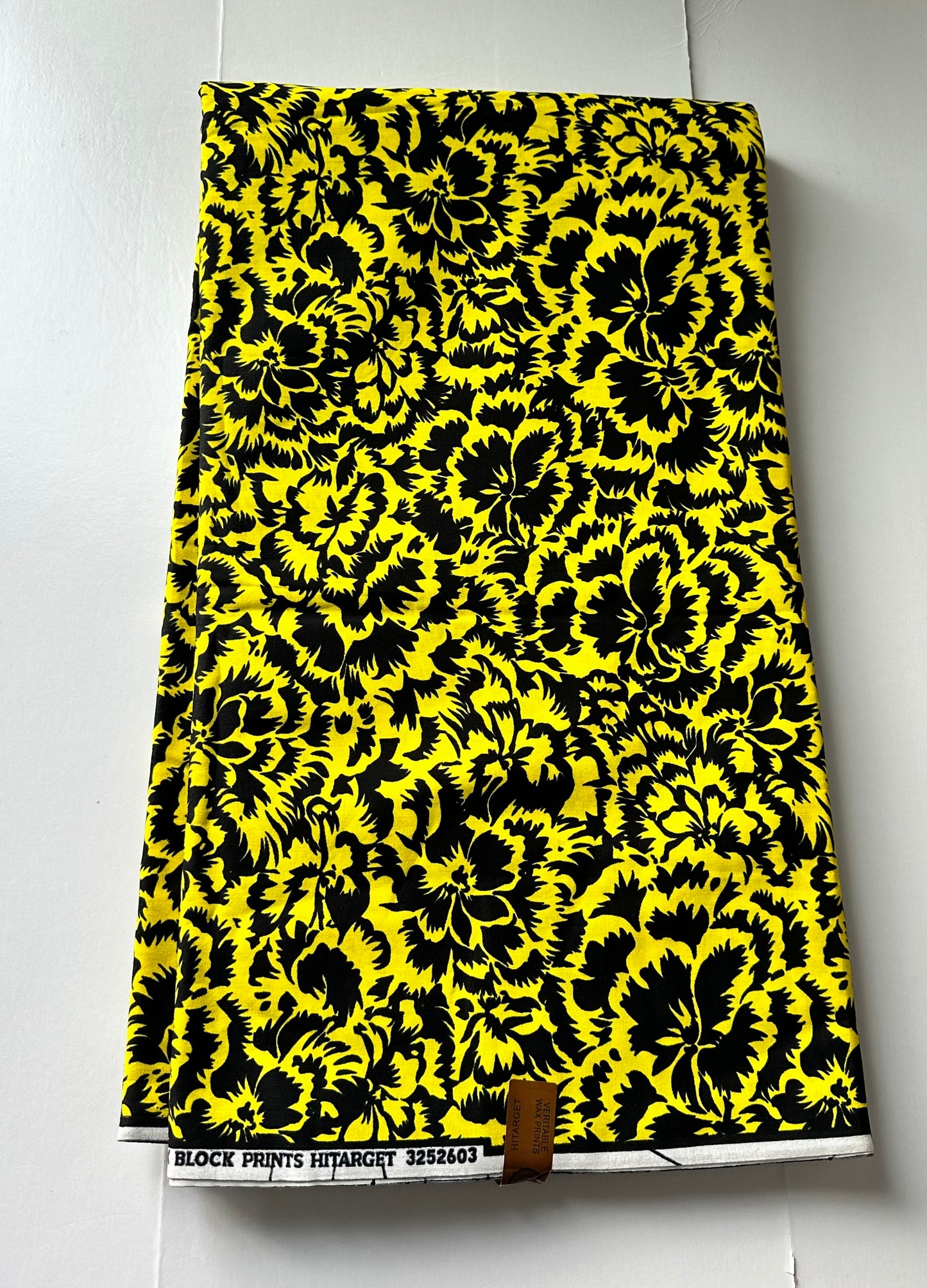 African Print Fabric, Ankara - Yellow Fabric