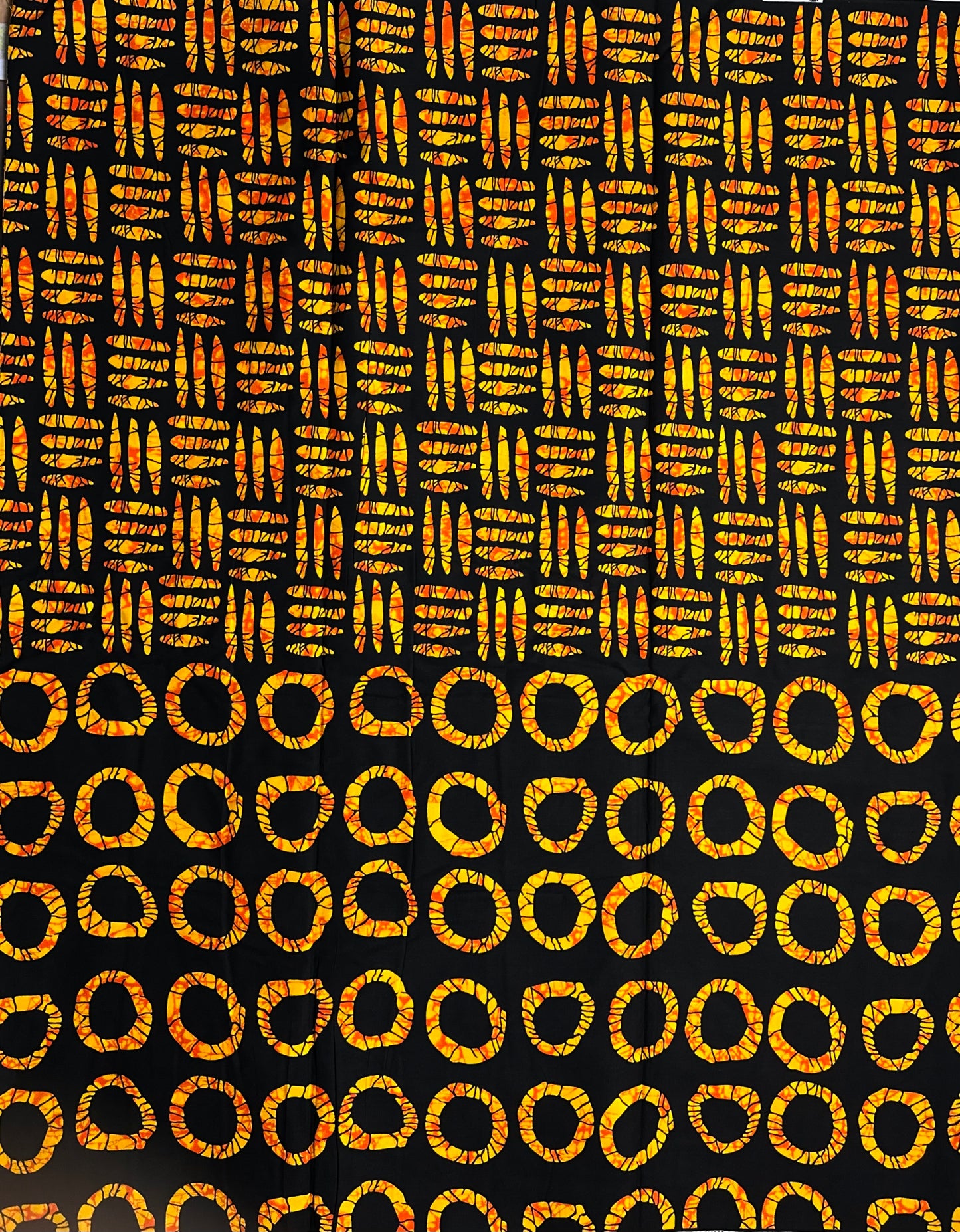 African Print Fabric - Orange Fabric