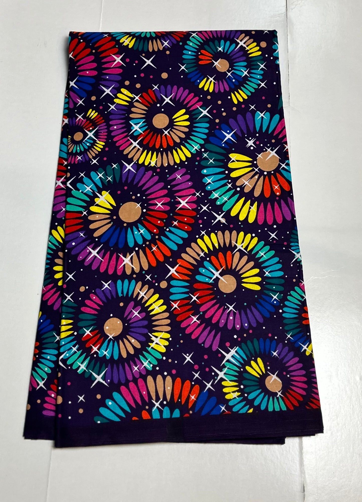 African Print Fabric - Purple Ankara Fabric