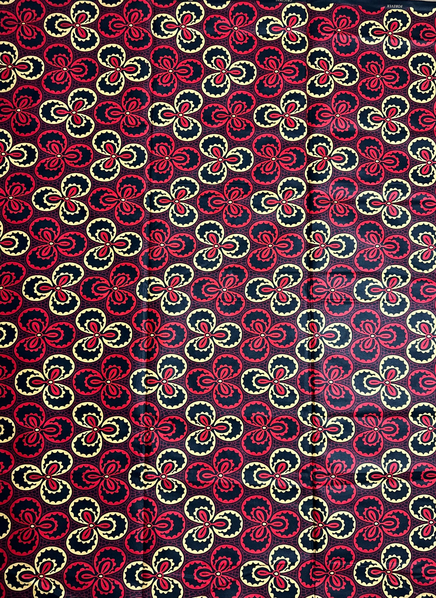 African Print Fabric, Ankara - Red Fabric