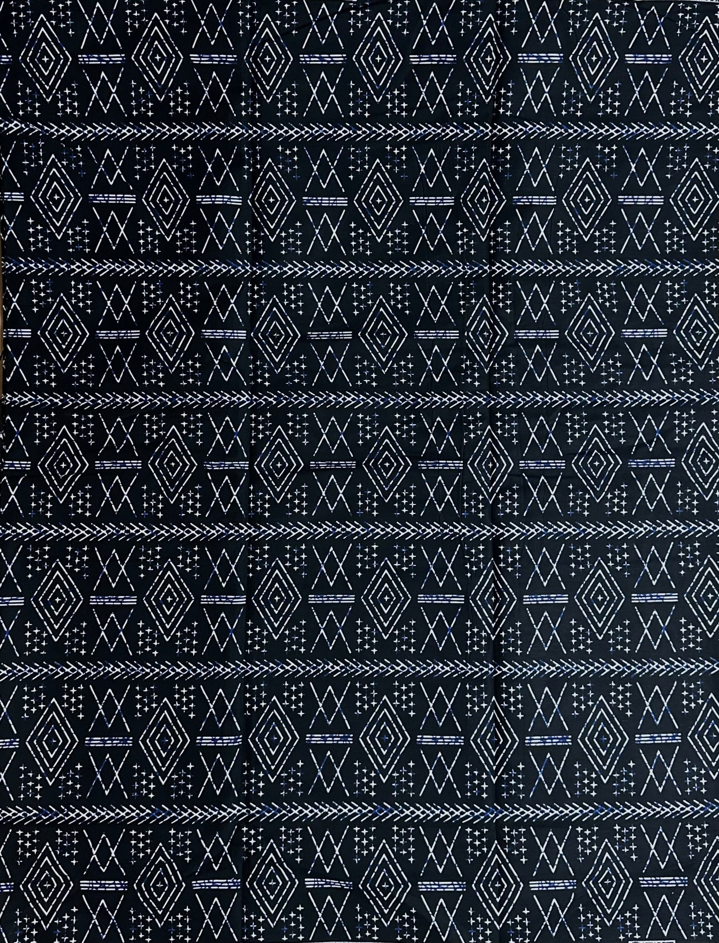 African Print Fabric, Ankara - Monochrome Fabric