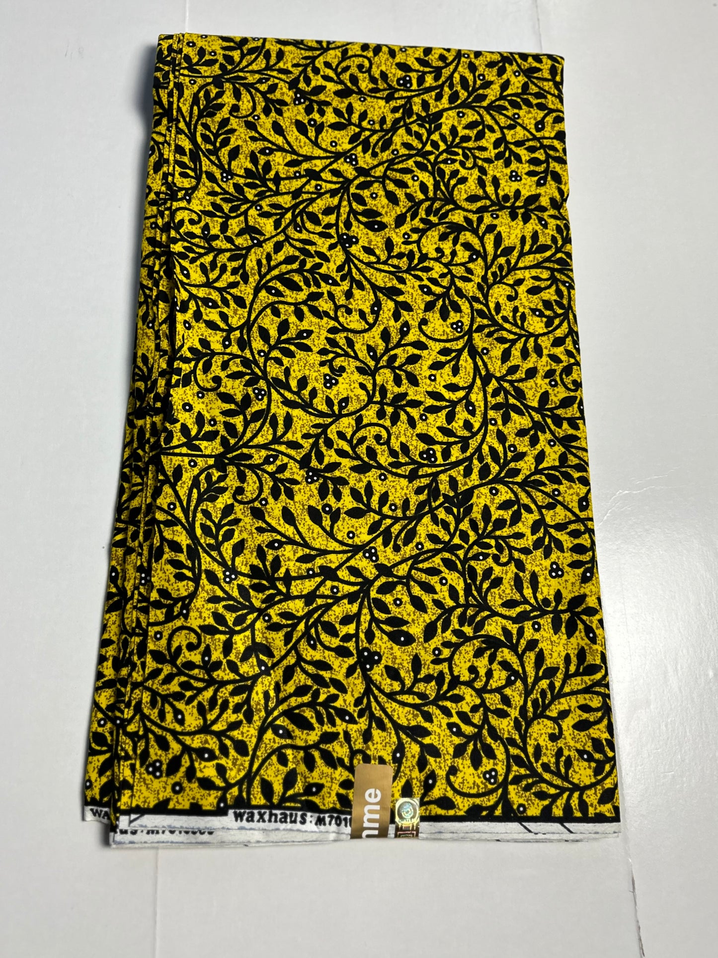 African Print Fabric, Ankara - Green, Purple, White Fabric
