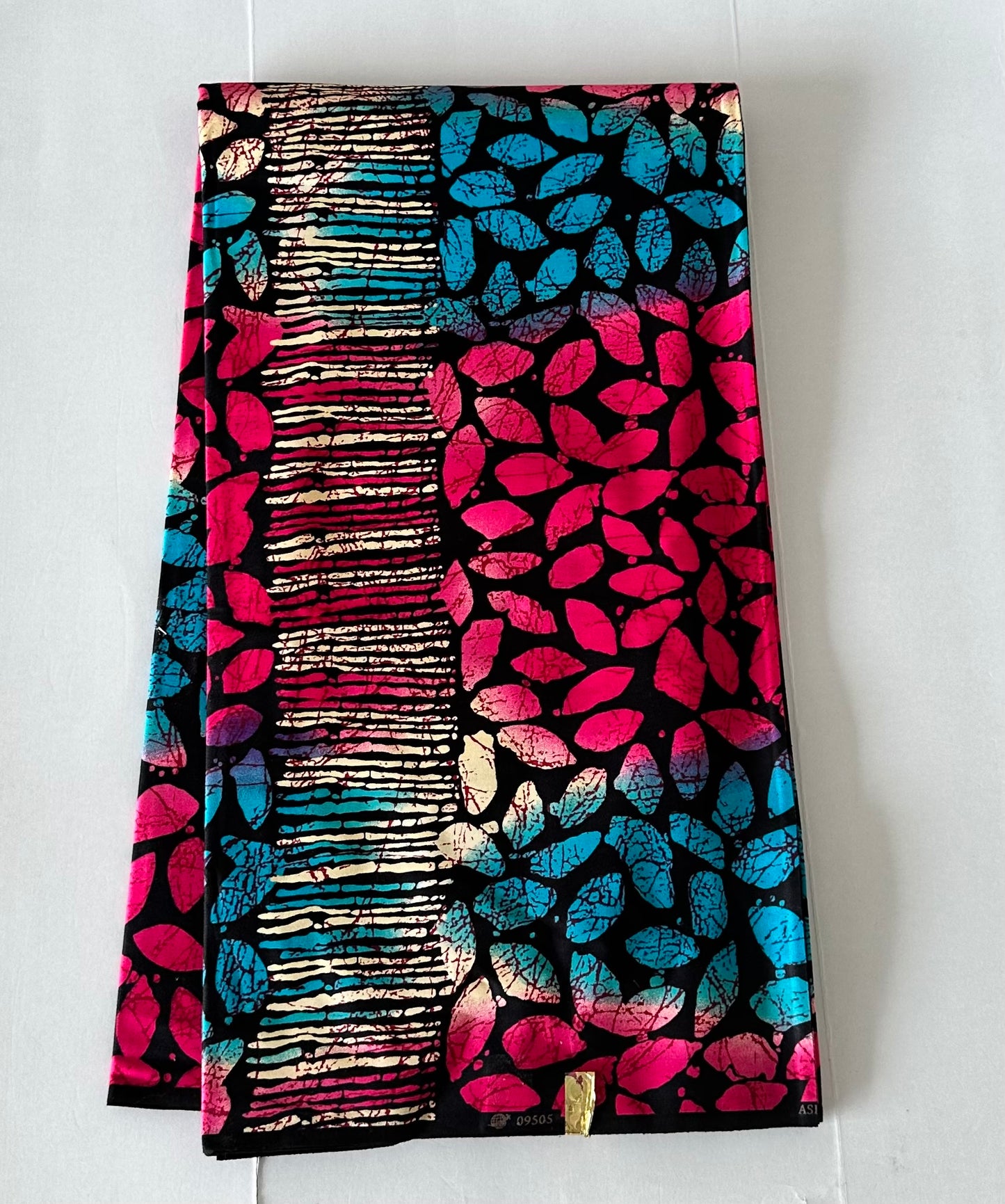 African Print Fabric, Pink, Blue Ankara Fabric
