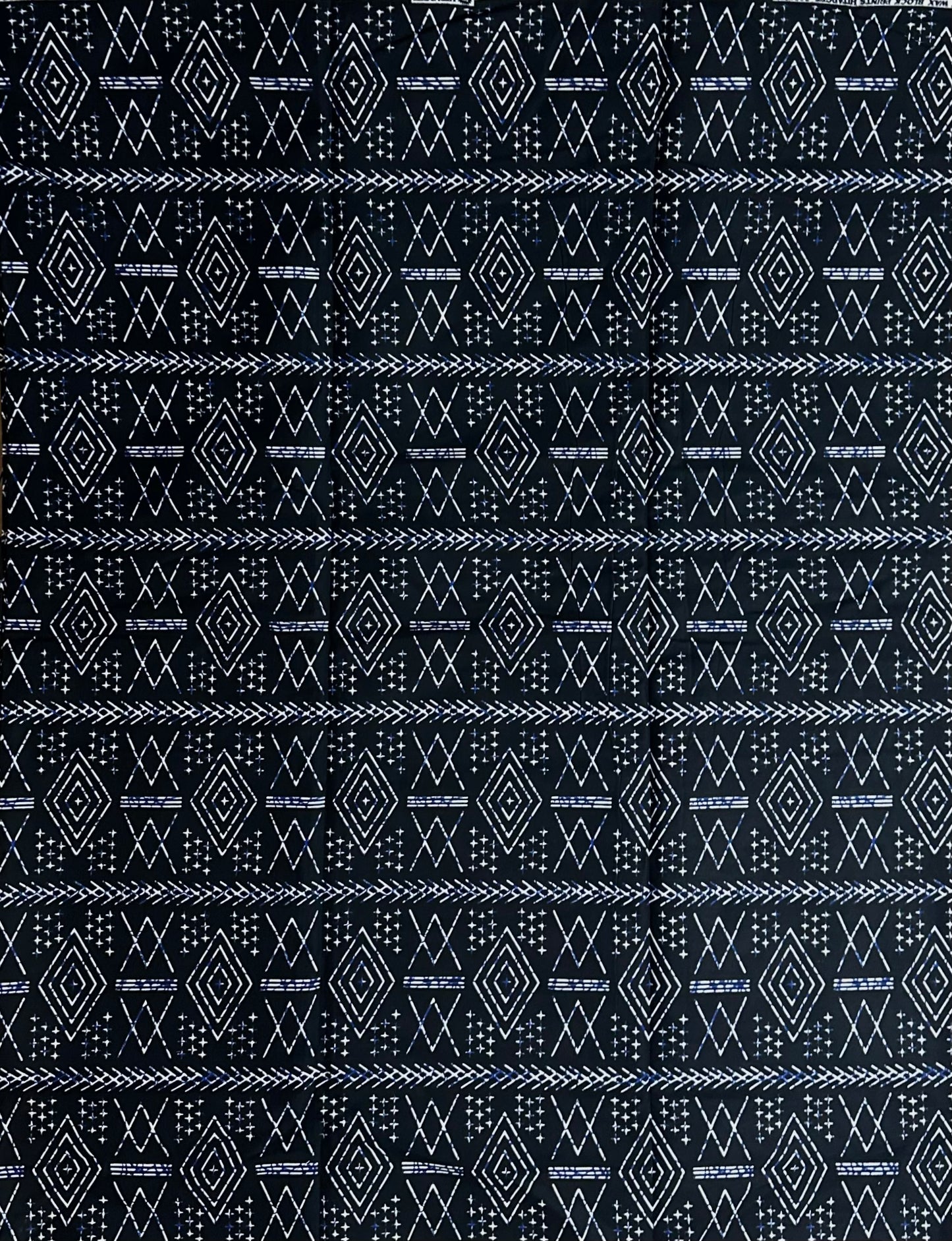 African Print Fabric, Ankara - Monochrome Fabric