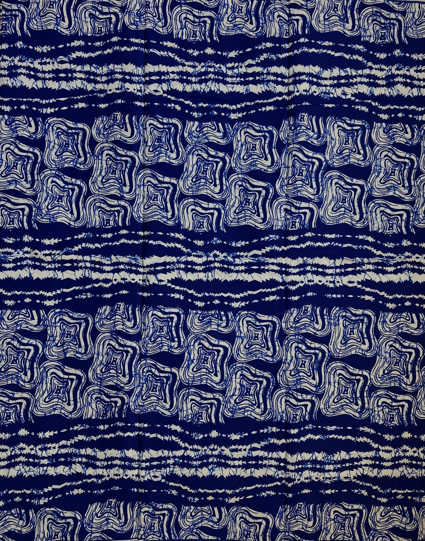 African Print Fabric - Blue Ankara Fabric