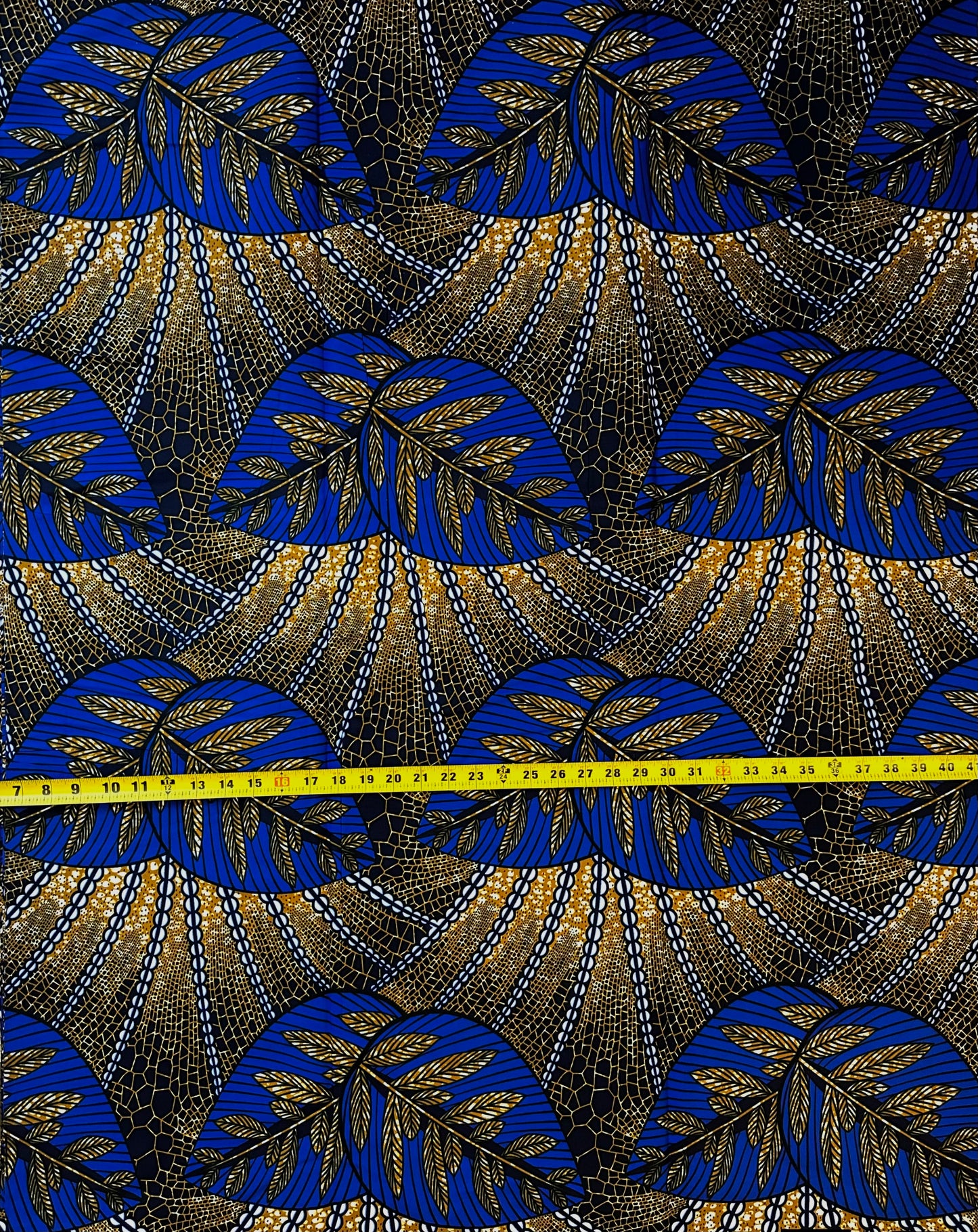 African Print Fabric, Ankara - Blue Fabric