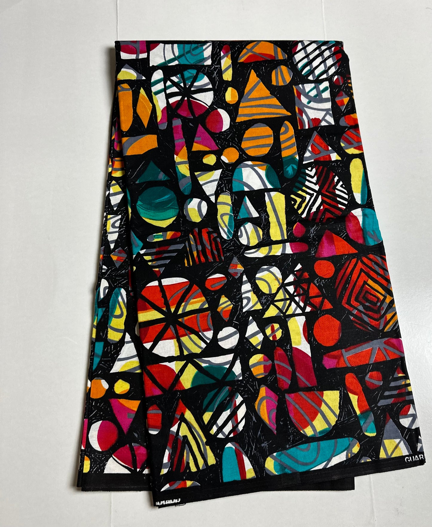 African Print Fabric, Ankara - Black Fabric