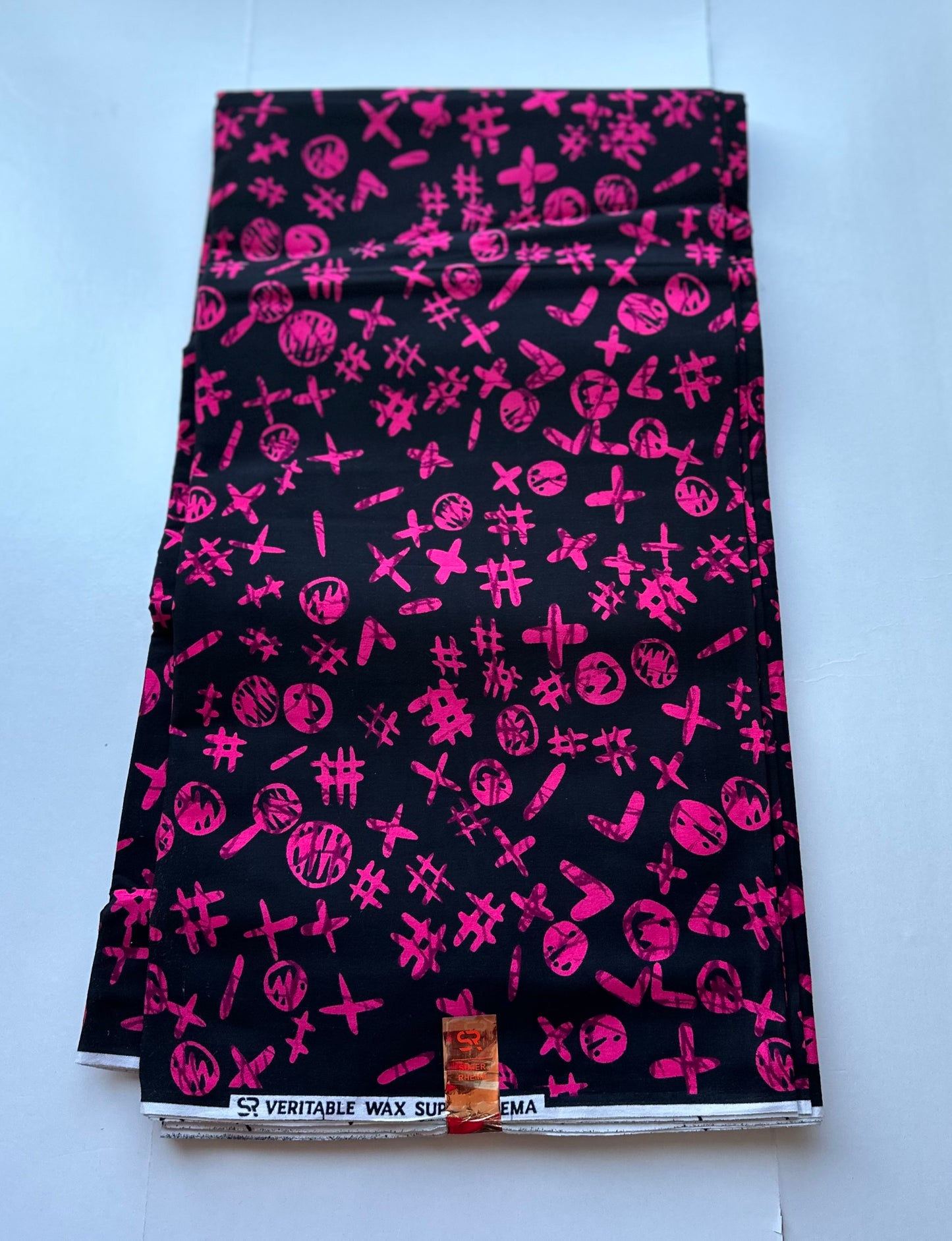 African Print Fabric, Ankara - Pink Fabric