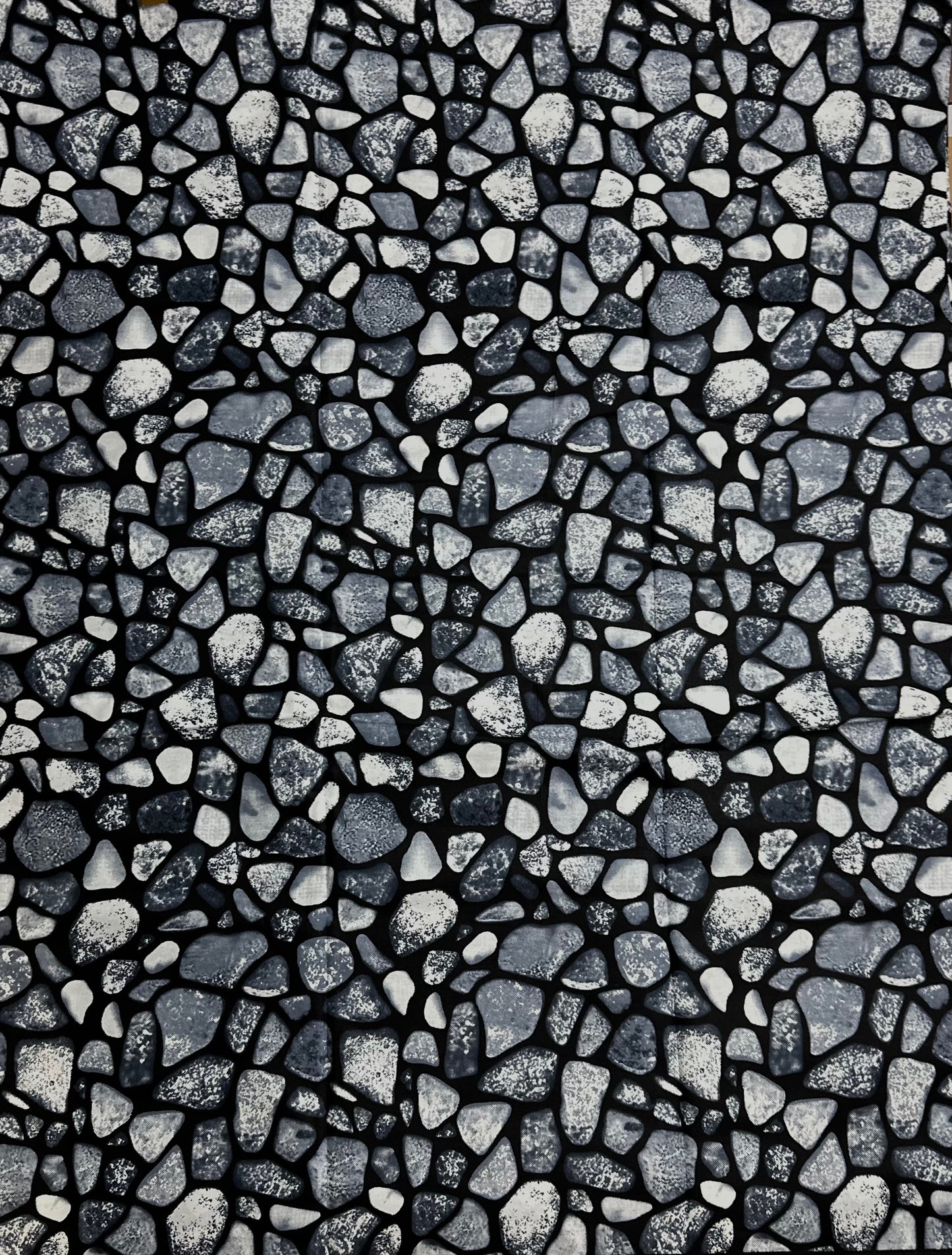 African Print Fabric, Ankara - Grey Fabric