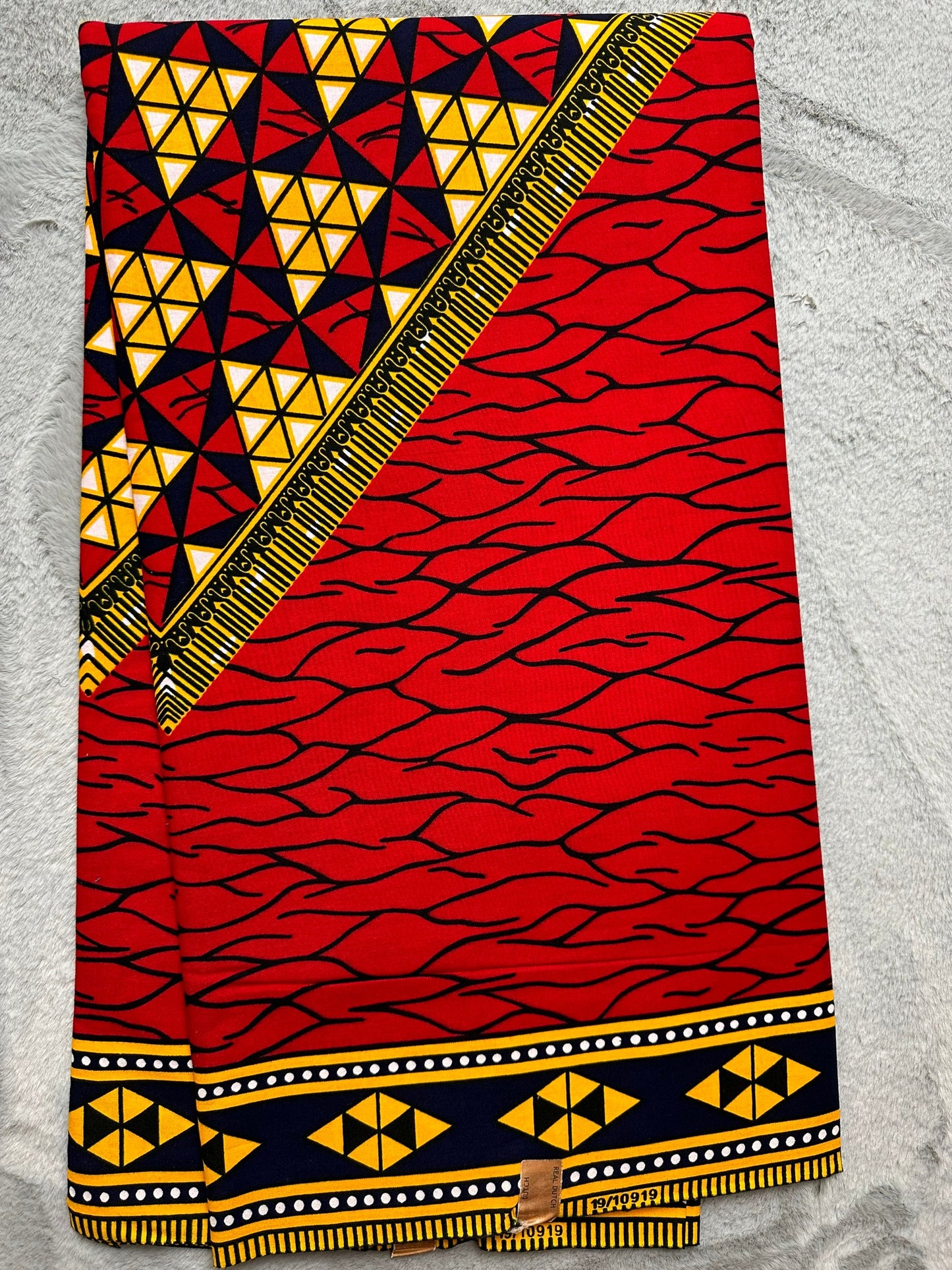 African Fabric - Craft African fabric - African Quilts - African Print Fabric - Red African print - Multicolor Fabric- Wholesale fabric