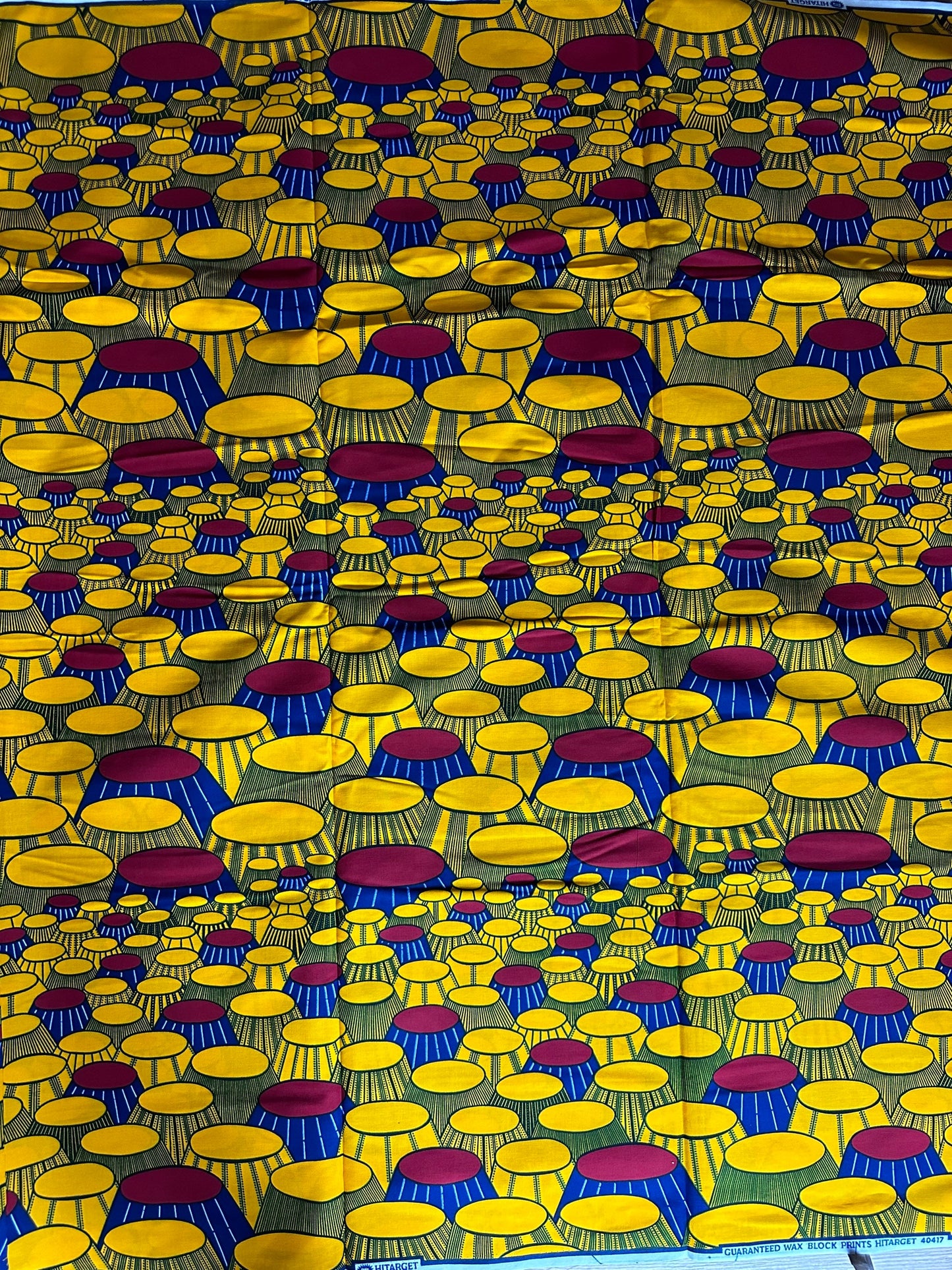 African Fabric - Yellow Ankara Print Fabric - African Clothing - Craft African fabric - Cotton African Fabric - Ankara Print - African Style