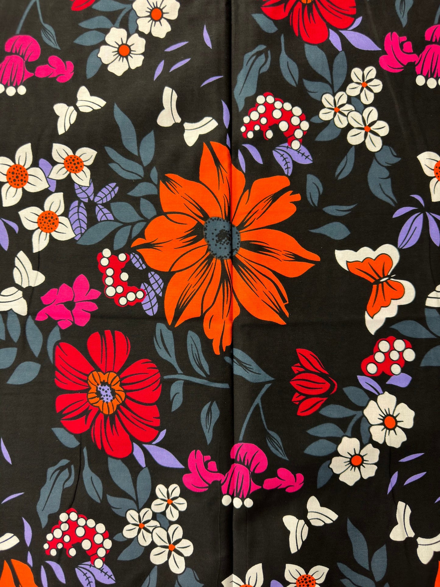 African Fabric - Ankara - African Clothing - Craft fabric - Orange Ankara Print Fabric - African Print - African Style - Cotton Fabric