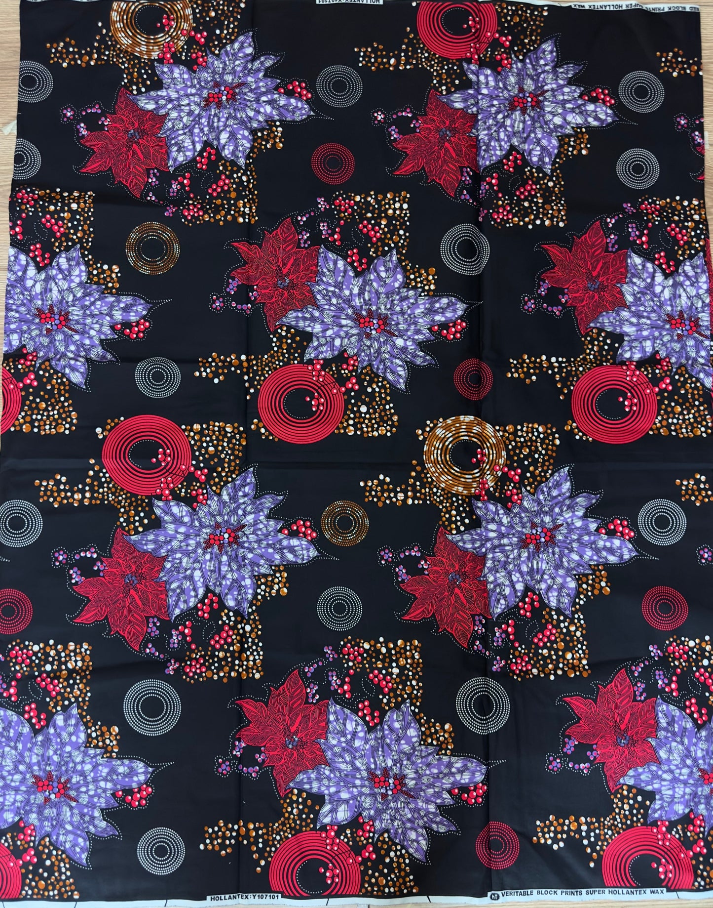 African Fabric - Purple Ankara Print - African Clothing - Craft African fabric - Ankara Print - African Style