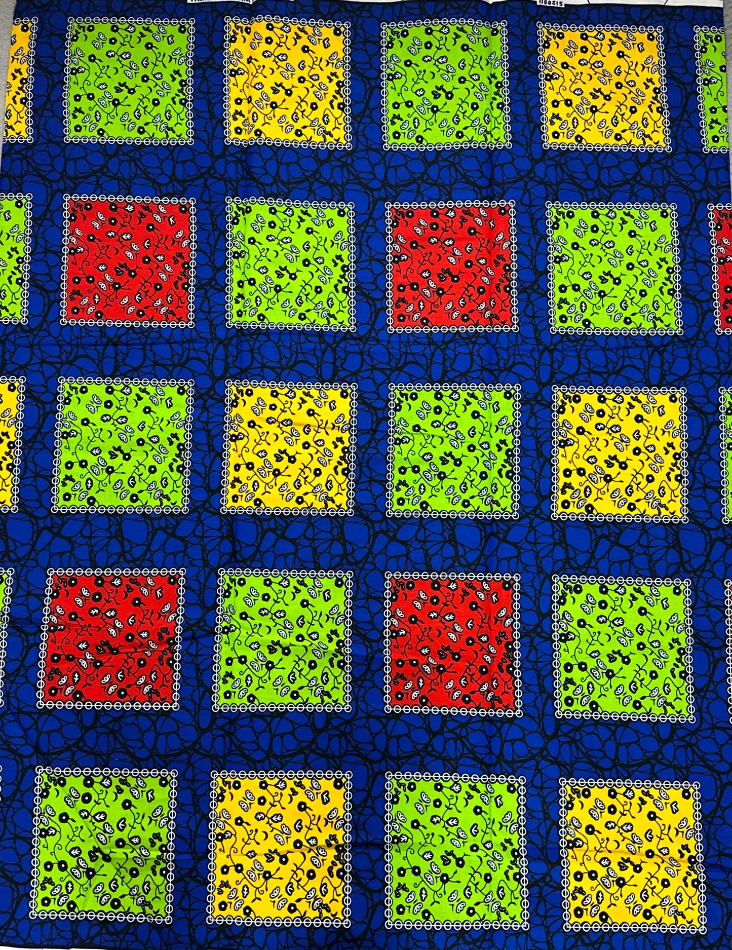 African Fabric - Ankara - African Clothing - Craft fabric - Ankara Print - Blue African Print Fabric - African Fashion - Cotton Fabric