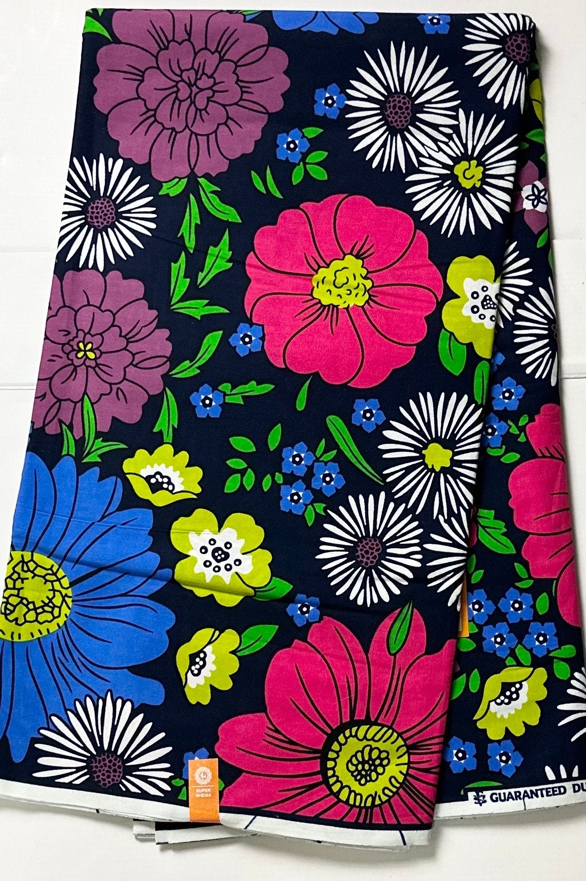 African Fabric, Ankara, African Clothing, Craft African fabric, Blue African Fabric, Ankara Print, African Style