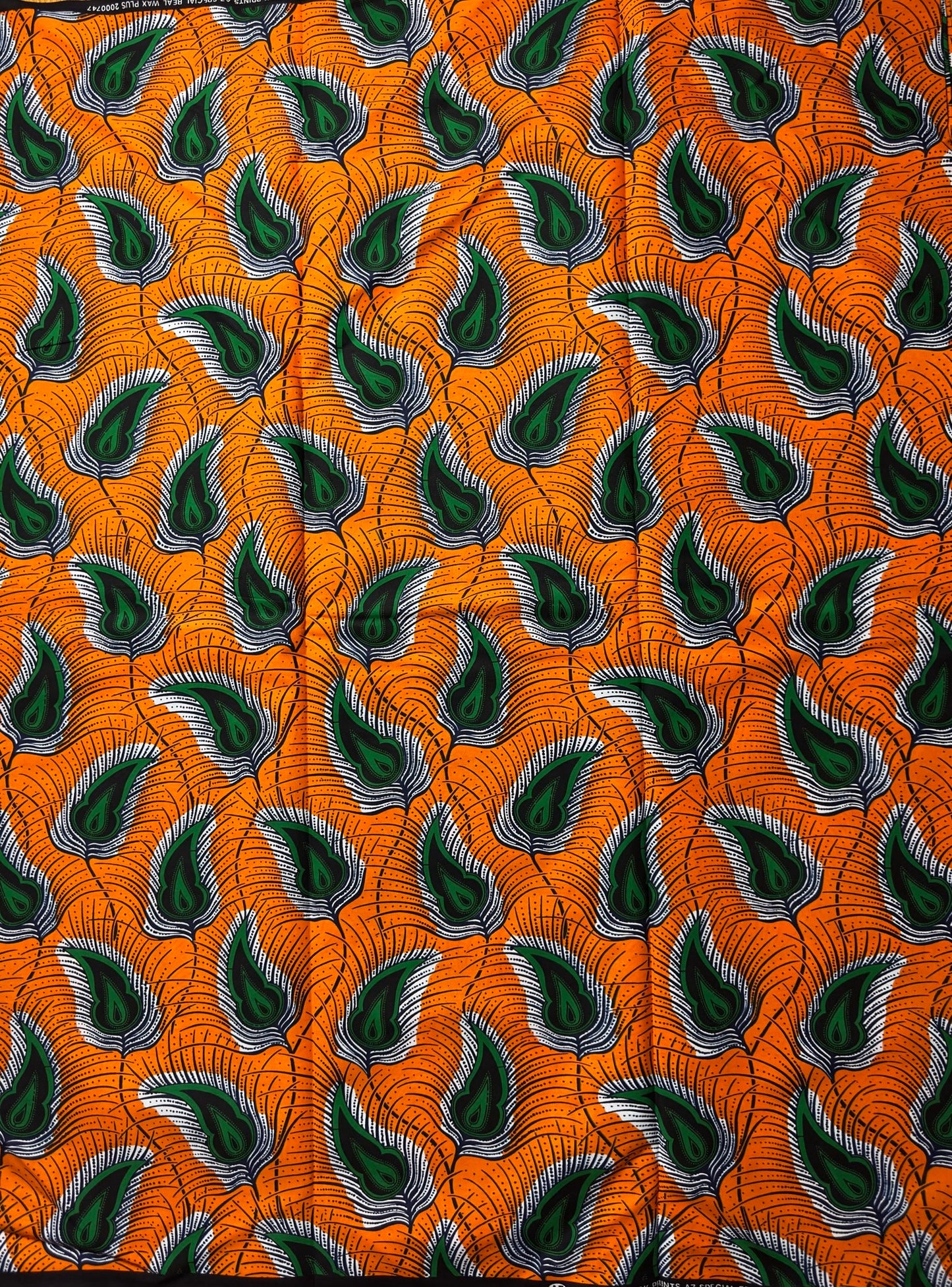 African Fabric -Blue Ankara - Green African Print Fabric - Yellow African Clothing Fabric