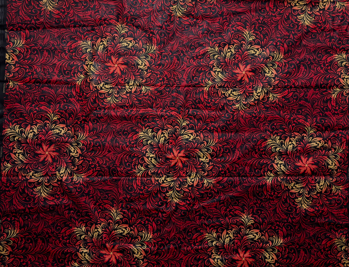 African Print Fabric, Ankara - Red Fabric