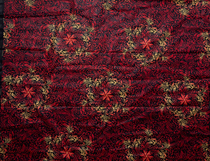 African Print Fabric, Ankara - Red Fabric