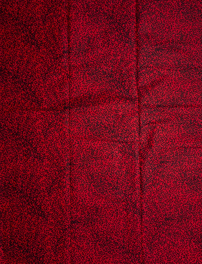 African Print Fabric, Ankara - Red Fabric