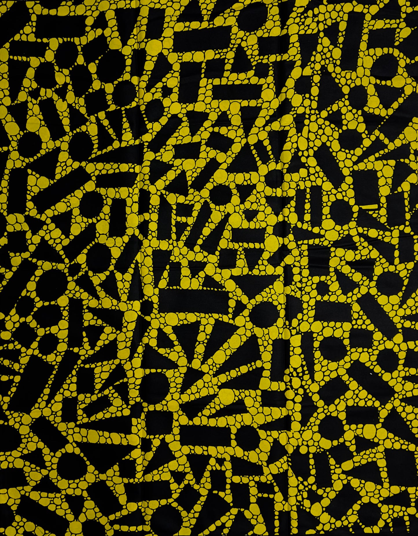 African Print Fabric, Ankara - Yellow Fabric