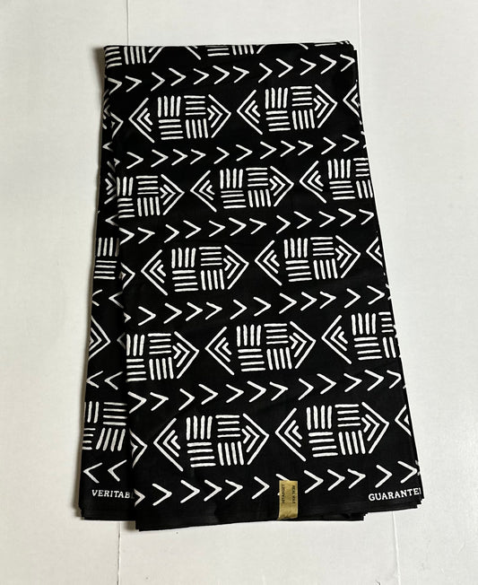 African Print Fabric, Ankara Fabric, Monochrome Fabric