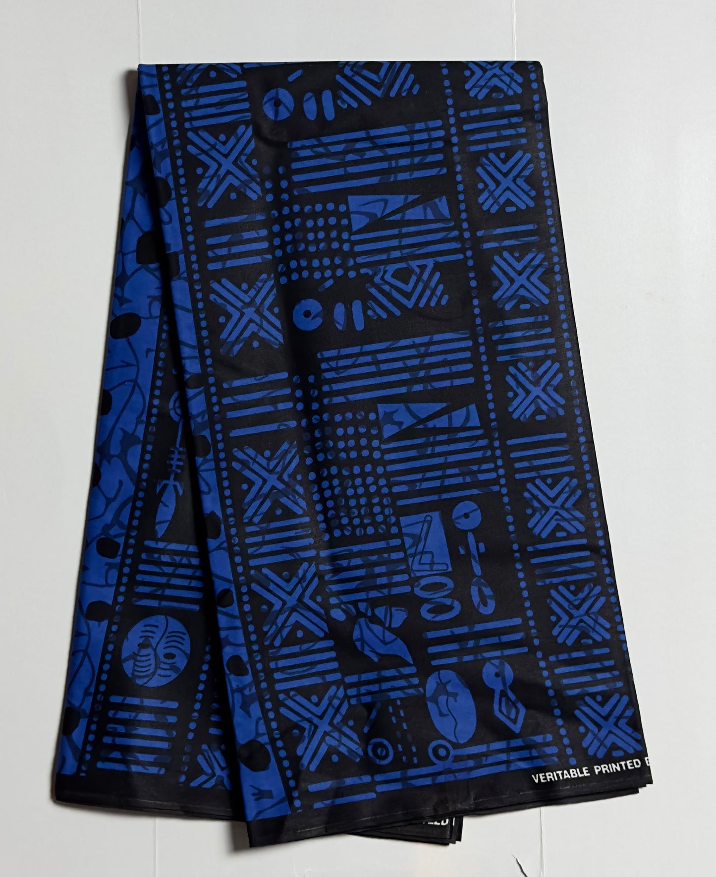 African Print Fabric, Ankara - Blue Fabric