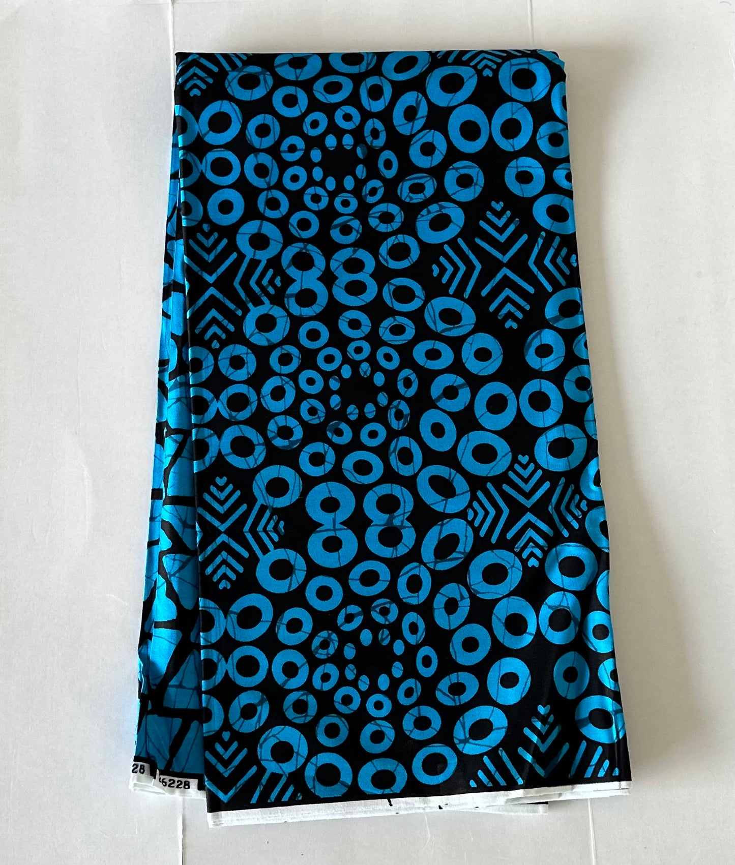 African Print Fabric, Ankara - Blue Fabric