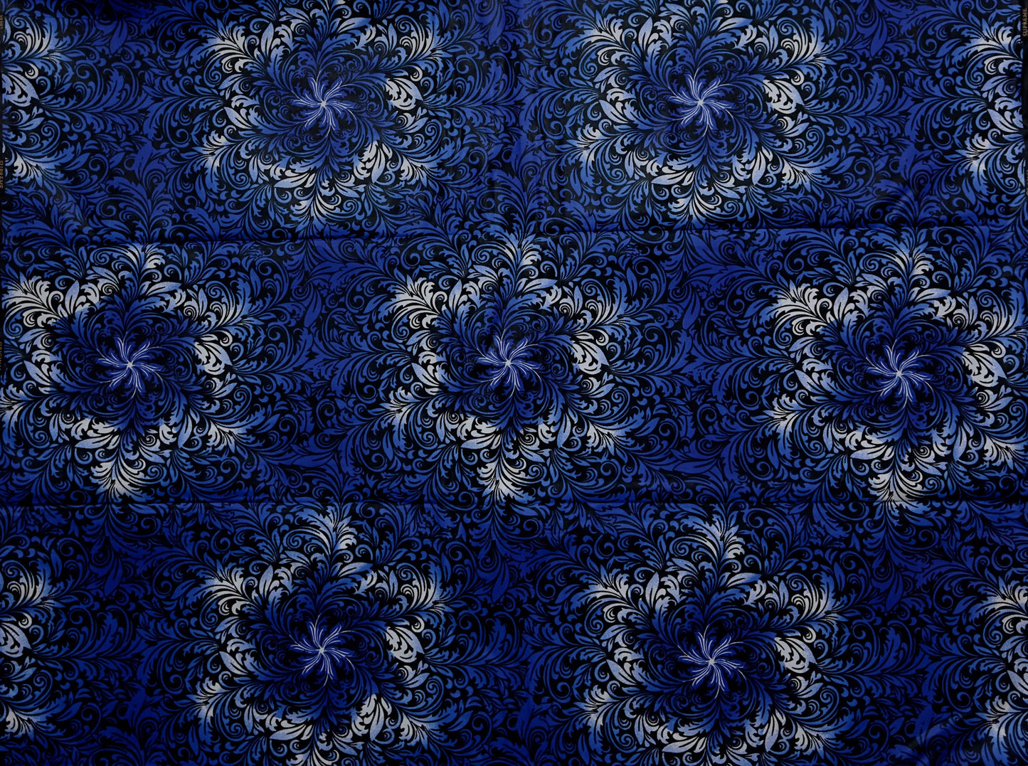 African Print Fabric, Ankara - Blue Fabric