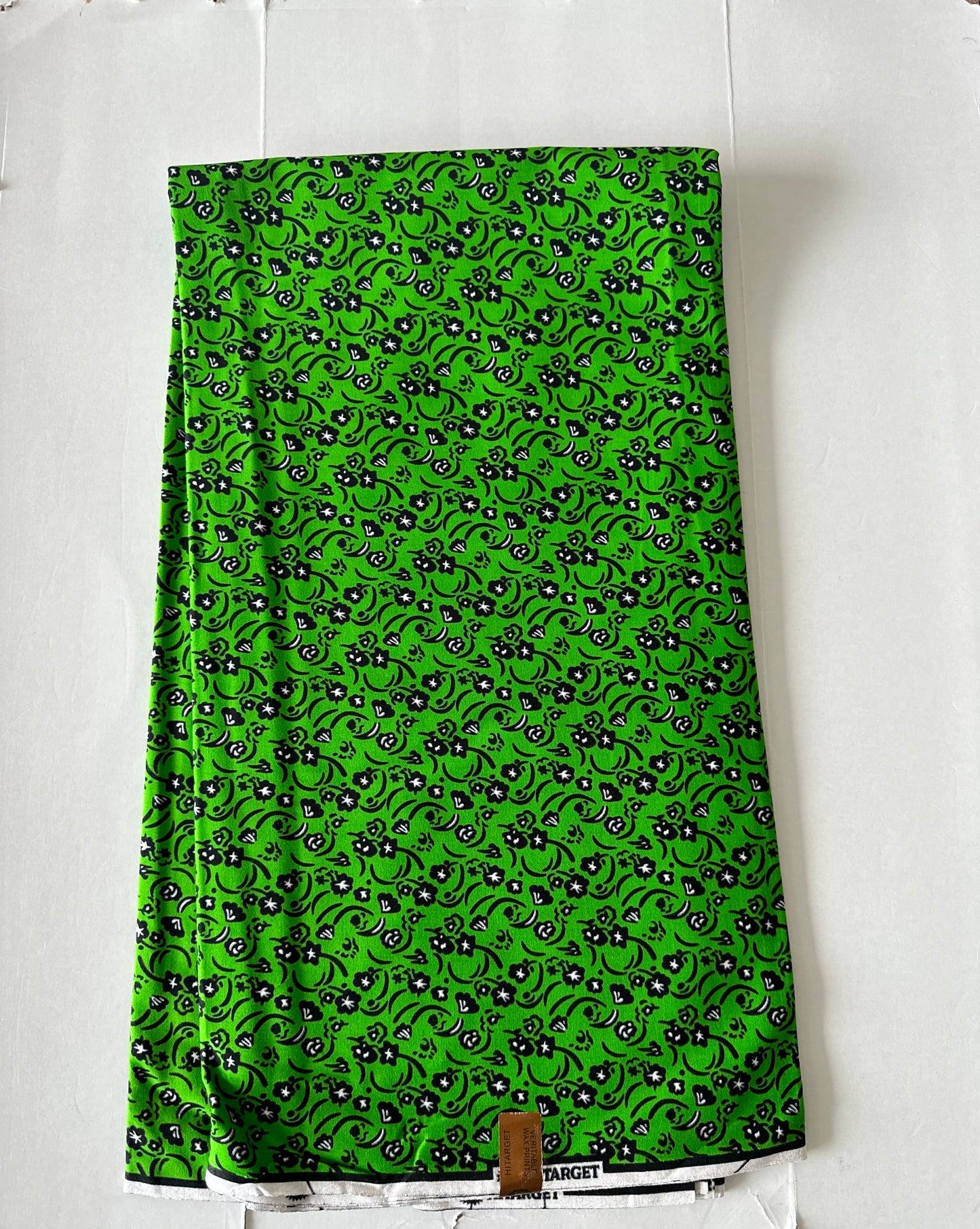 African Print Fabric, Ankara - Green Fabric