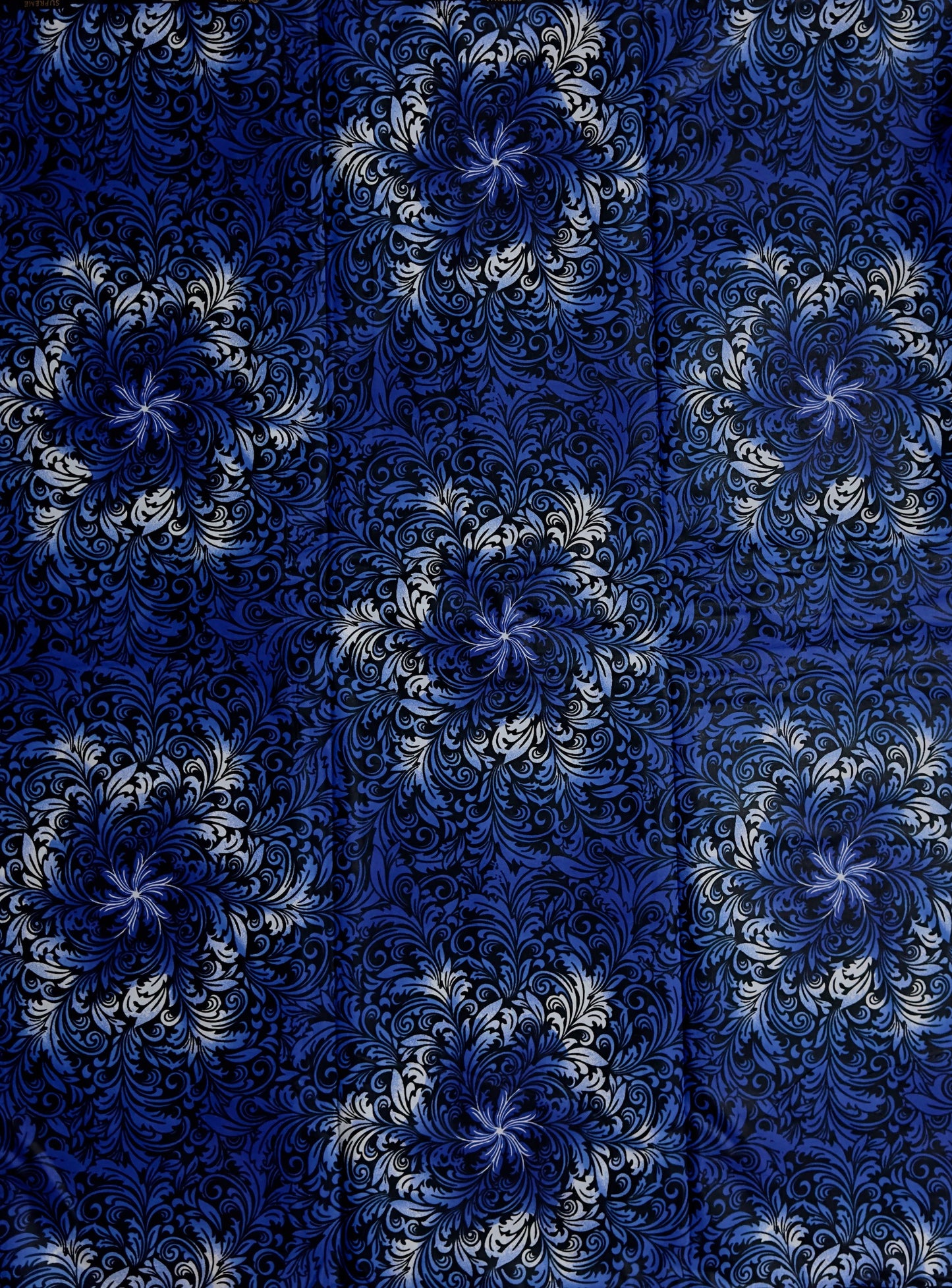 African Print Fabric, Ankara - Blue Fabric