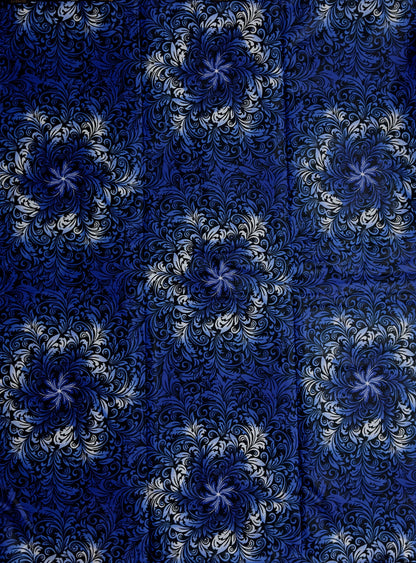 African Print Fabric, Ankara - Blue Fabric