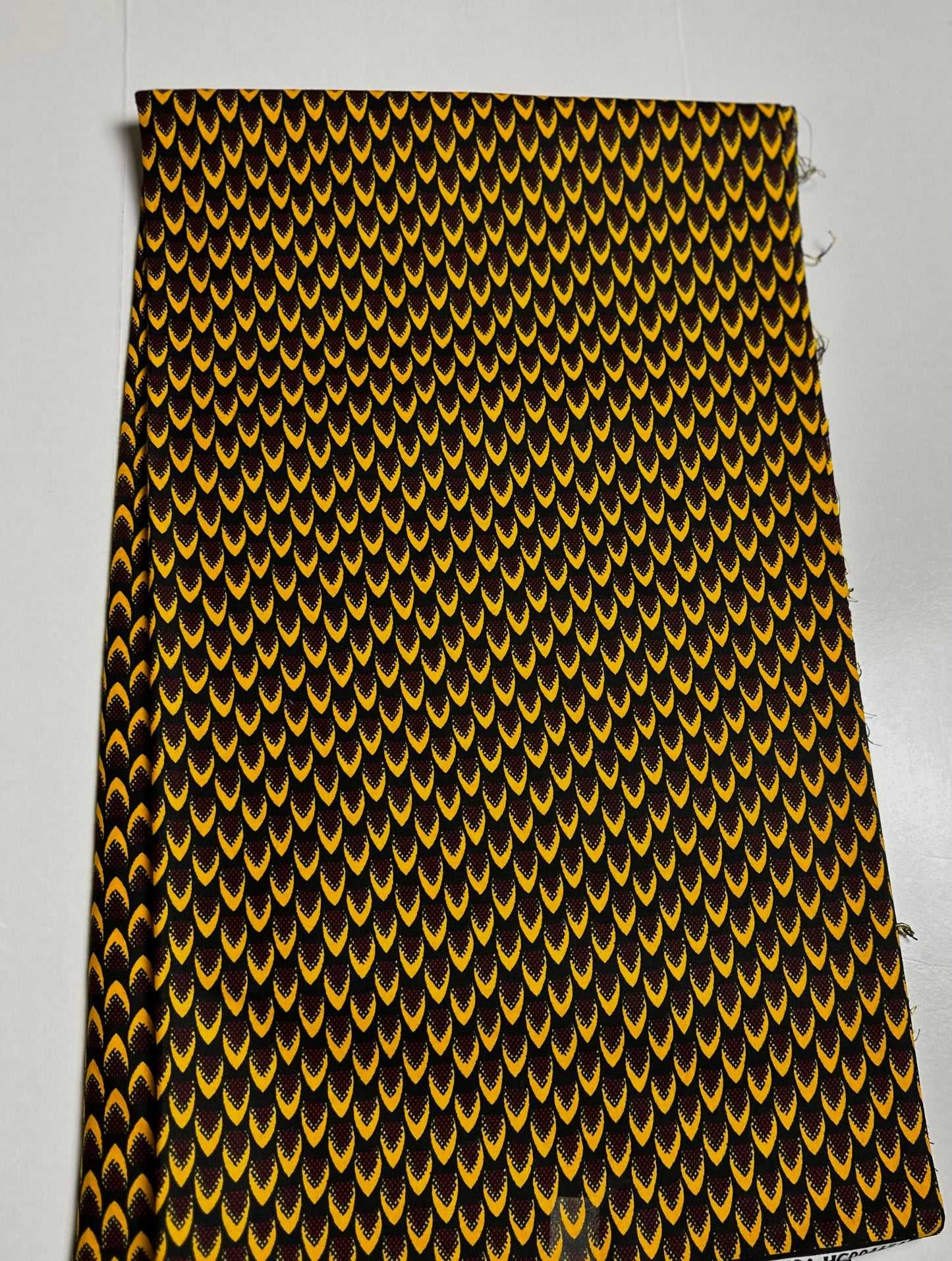 African Print Fabric, Ankara - Yellow Fabric