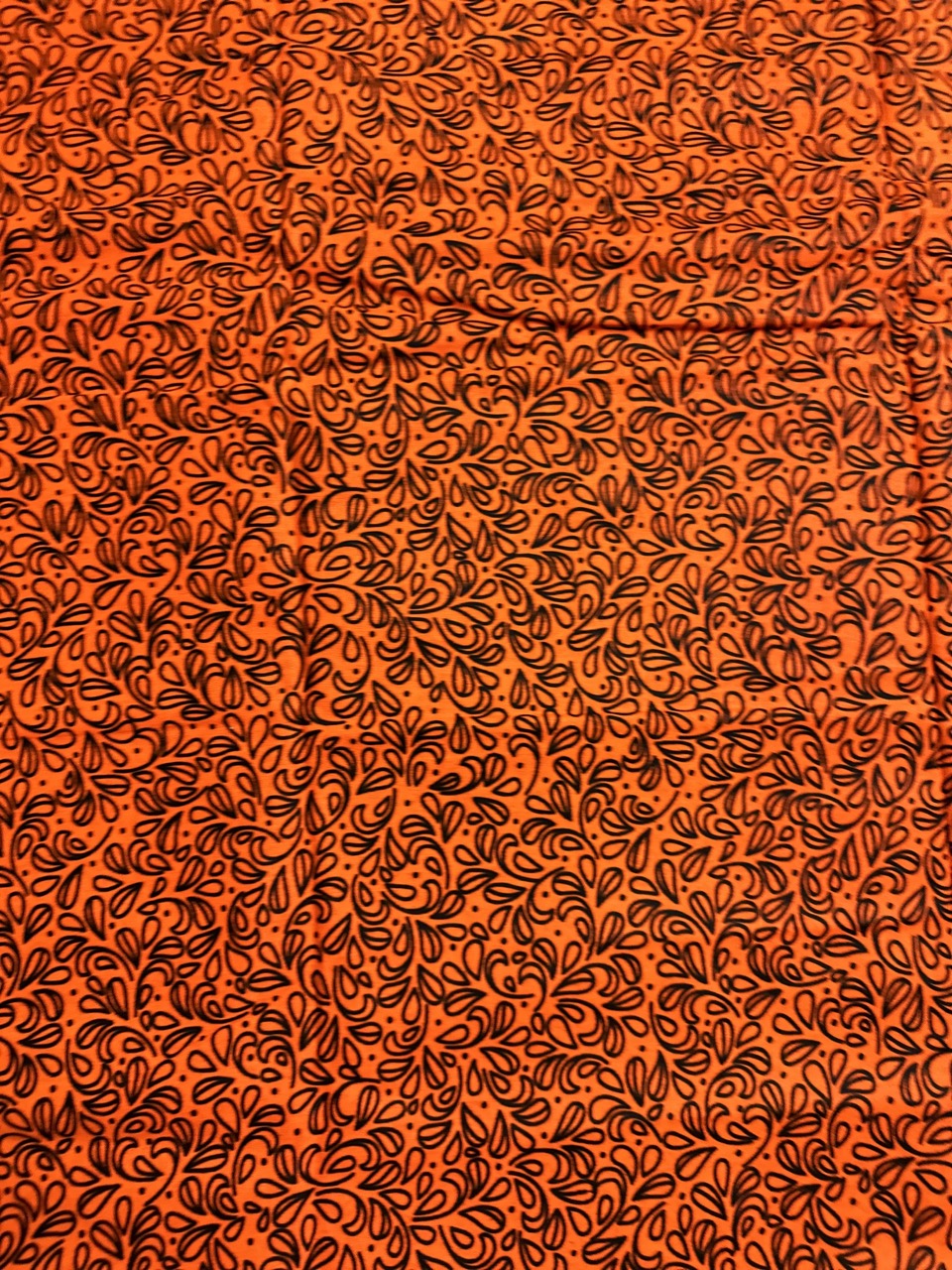 African Print Fabric, Ankara - Orange Fabric