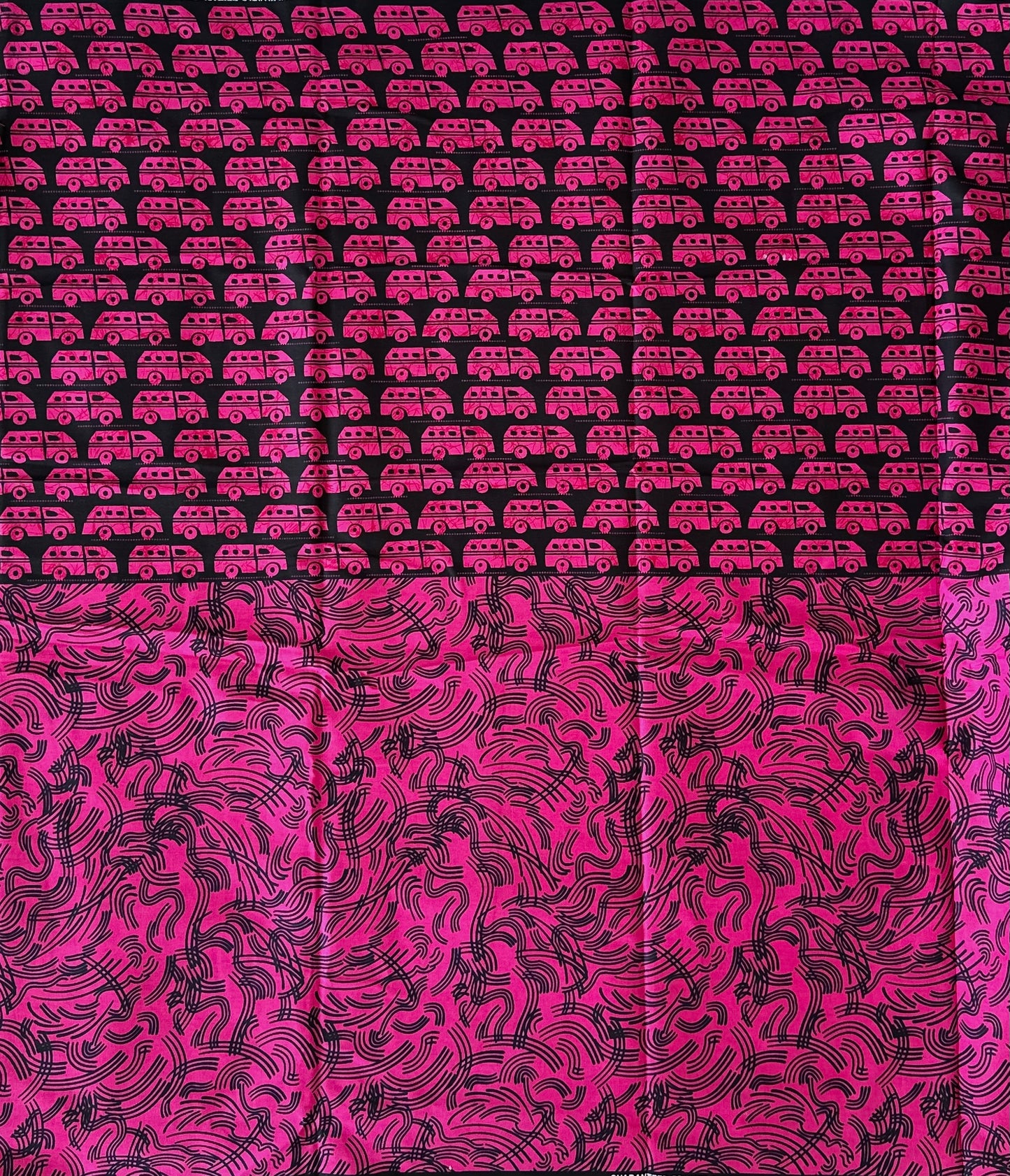 African Print Fabric, Ankara - Pink Fabric