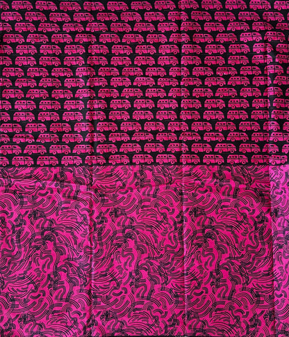 African Print Fabric, Ankara - Pink Fabric