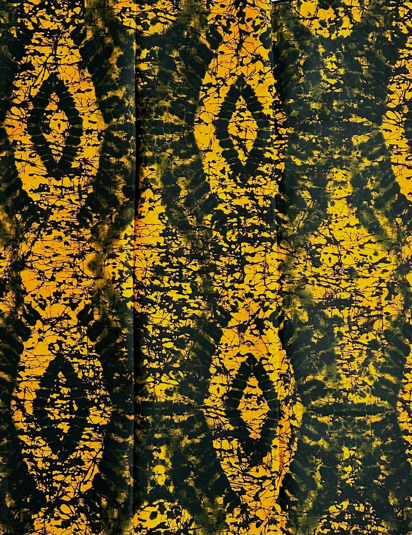 African Print Fabric, Ankara - Yellow Fabric