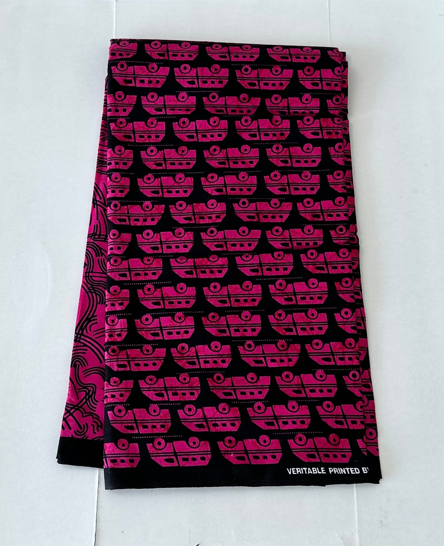 African Print Fabric, Ankara - Pink Fabric