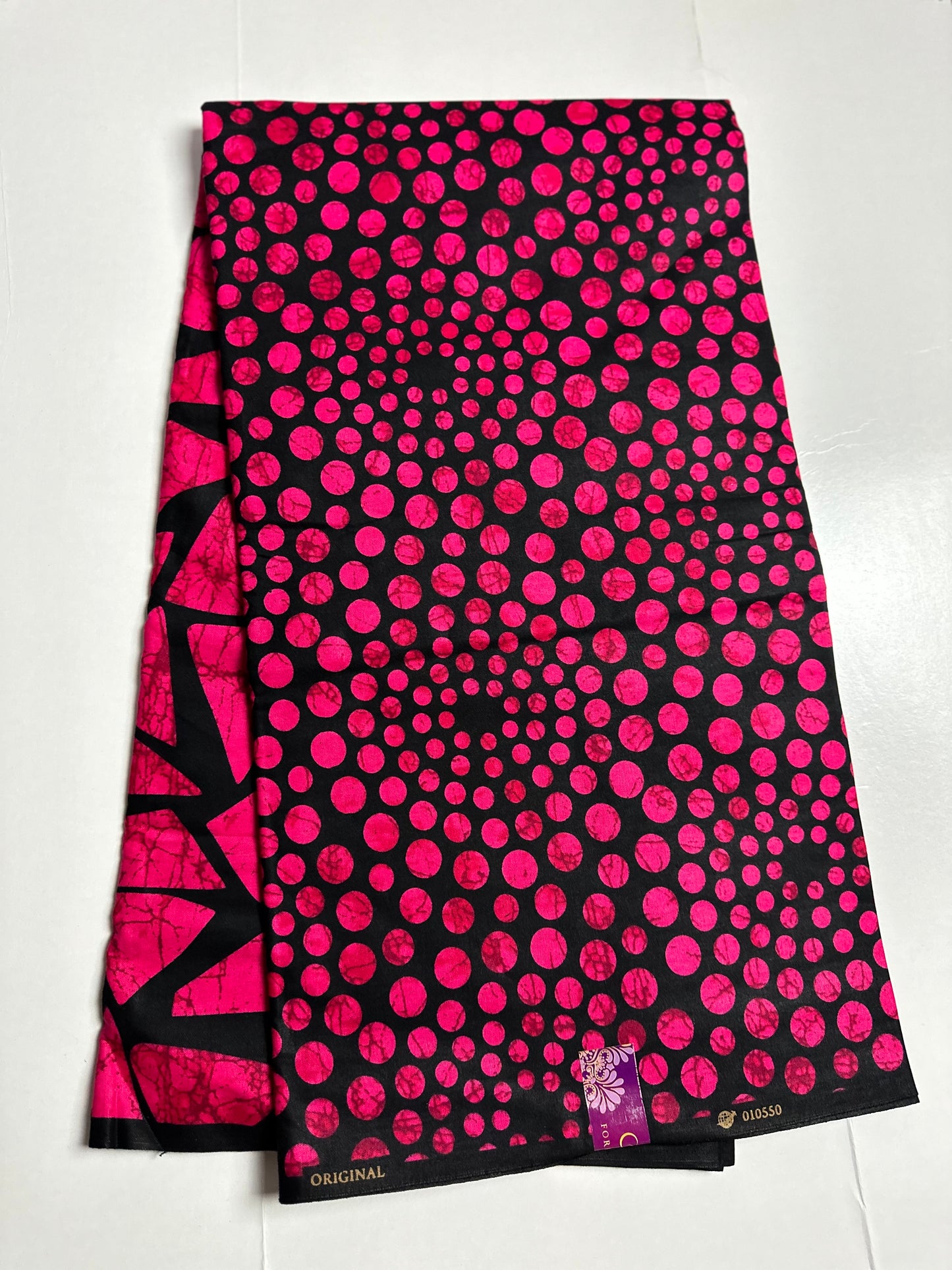 African Print Fabric, Ankara - Pink Fabric