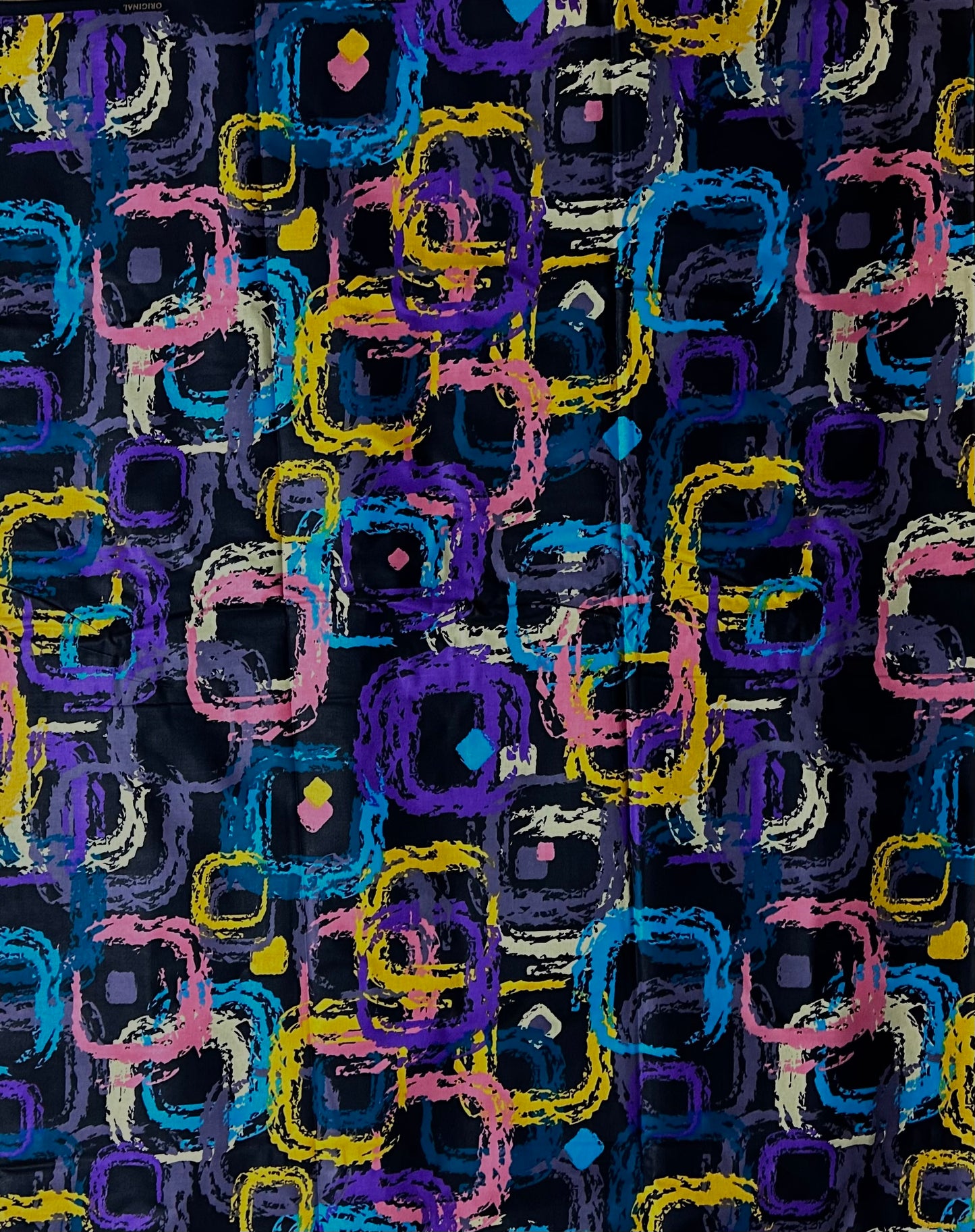 African Print Fabric, Ankara - Purple, Blue, Pink, Yellow Fabric