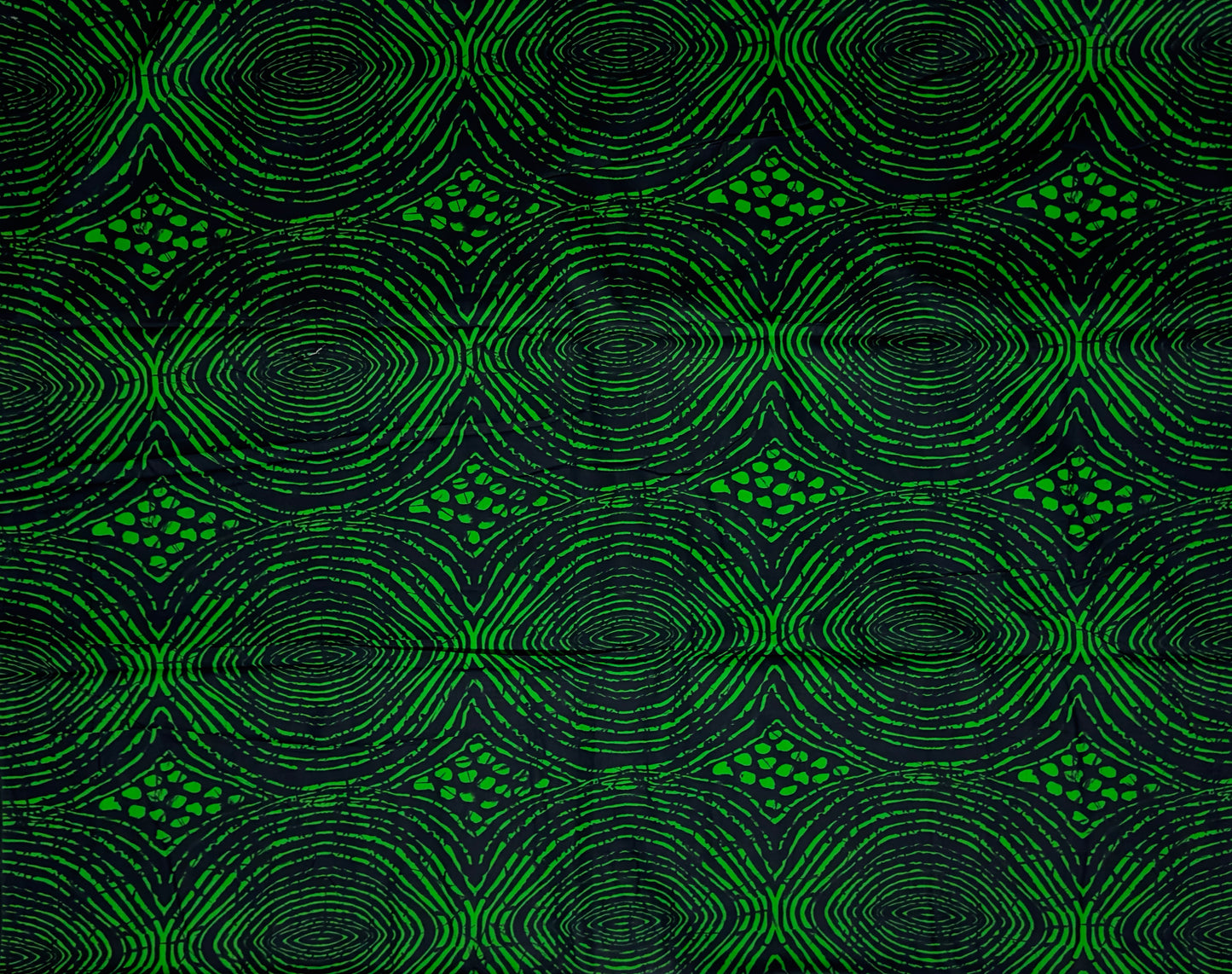 African Print Fabric, Ankara - Green Fabric