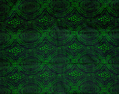 African Print Fabric, Ankara - Green Fabric