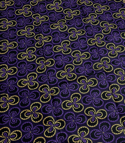 African Print Fabric, Ankara - Purple Fabric