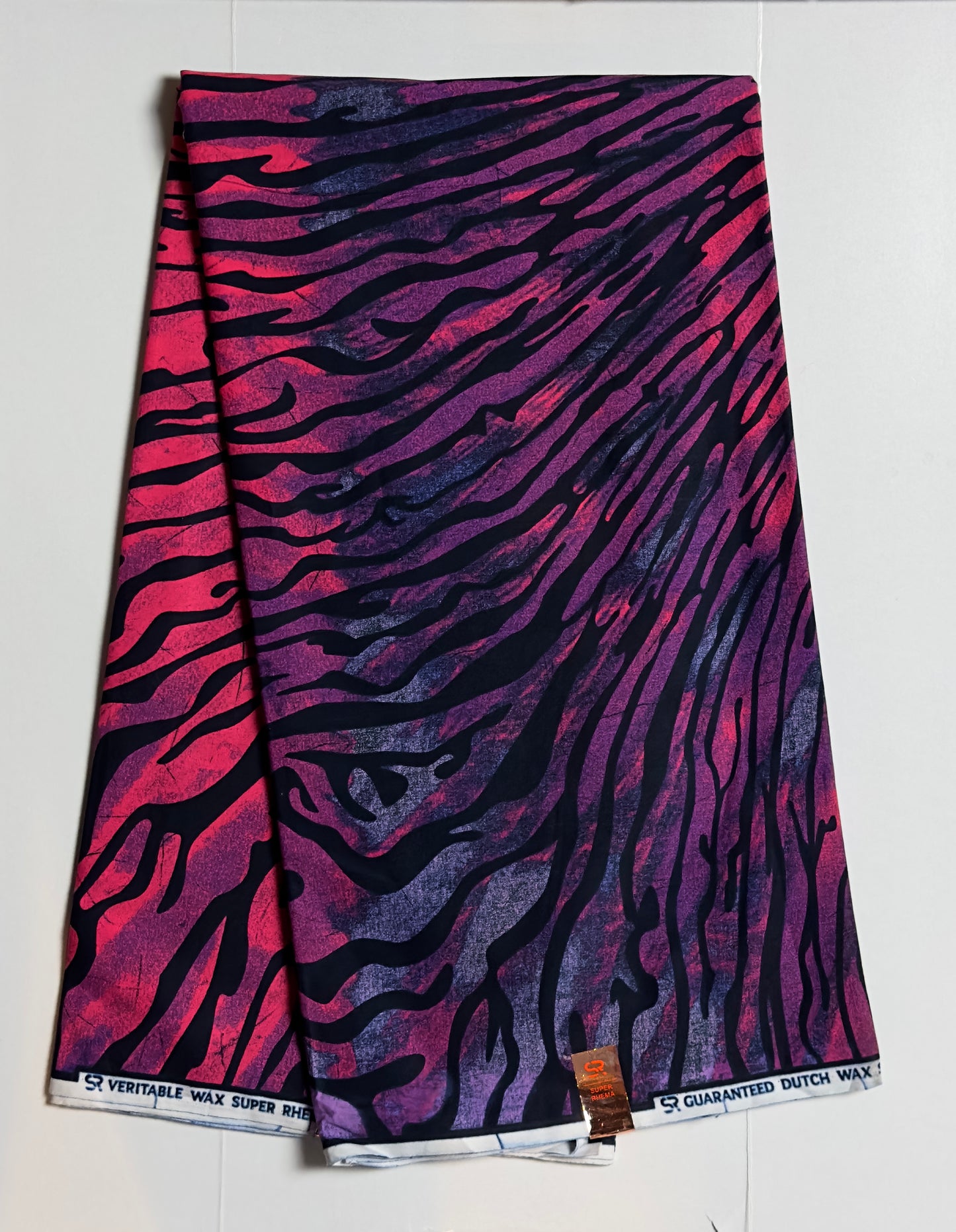 African Print Fabric, Ankara - Pink, Purple Fabric