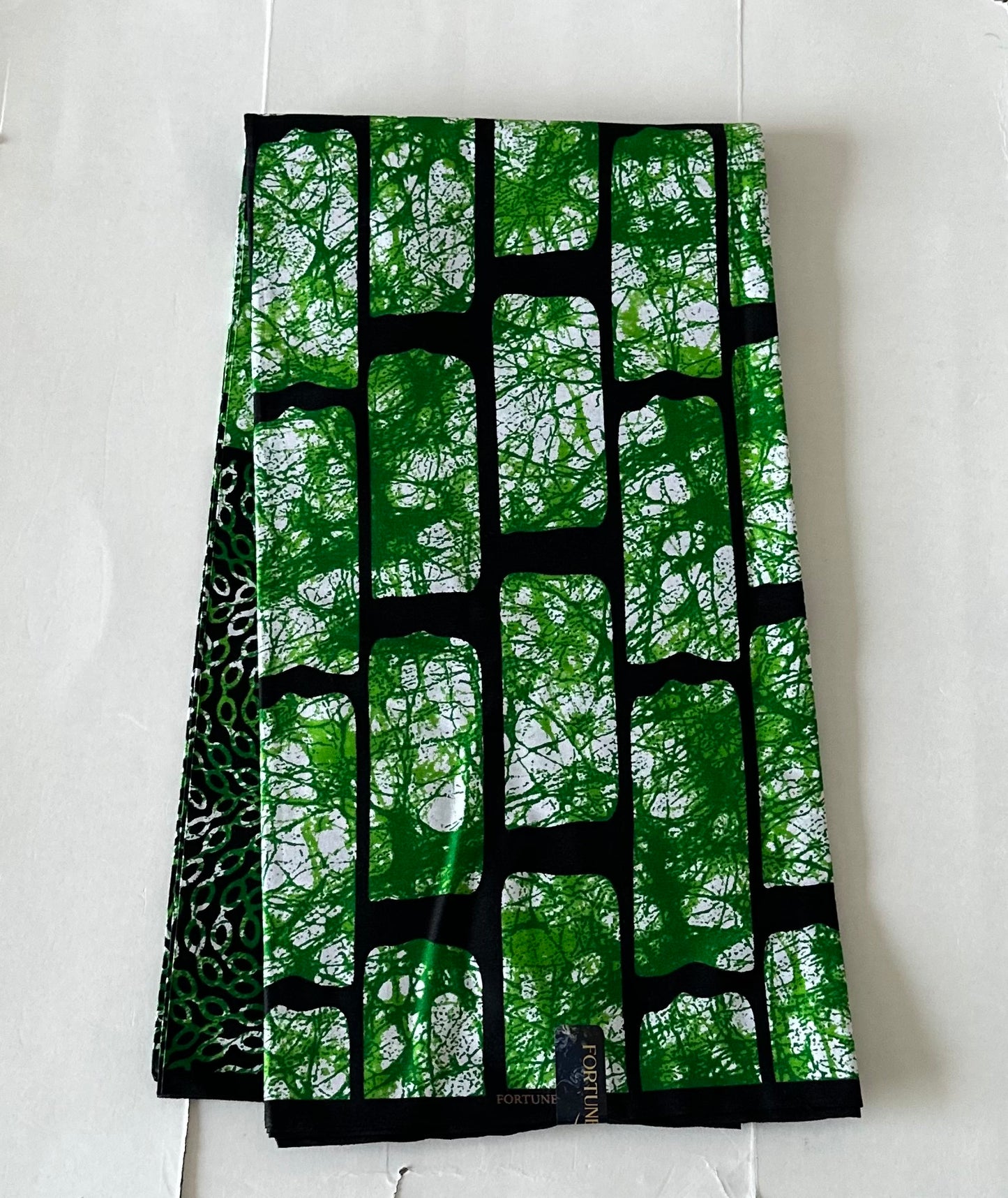 African Print Fabric, Ankara - Green Fabric