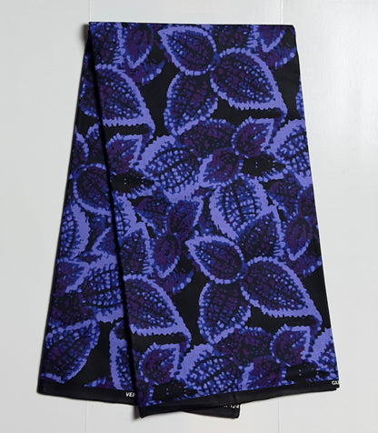 African Print Fabric, Ankara - Purple Fabric