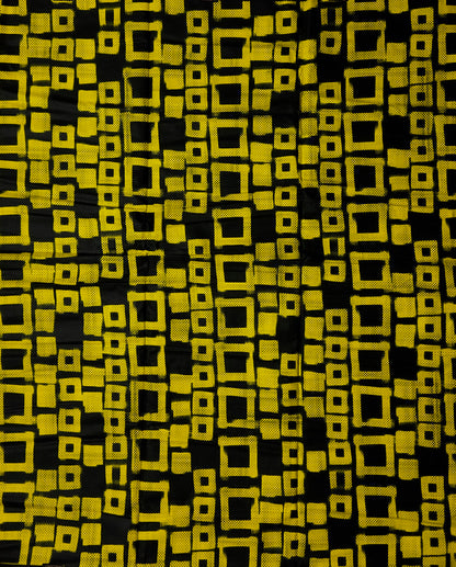 African Print Fabric, Ankara -Yellow Fabric