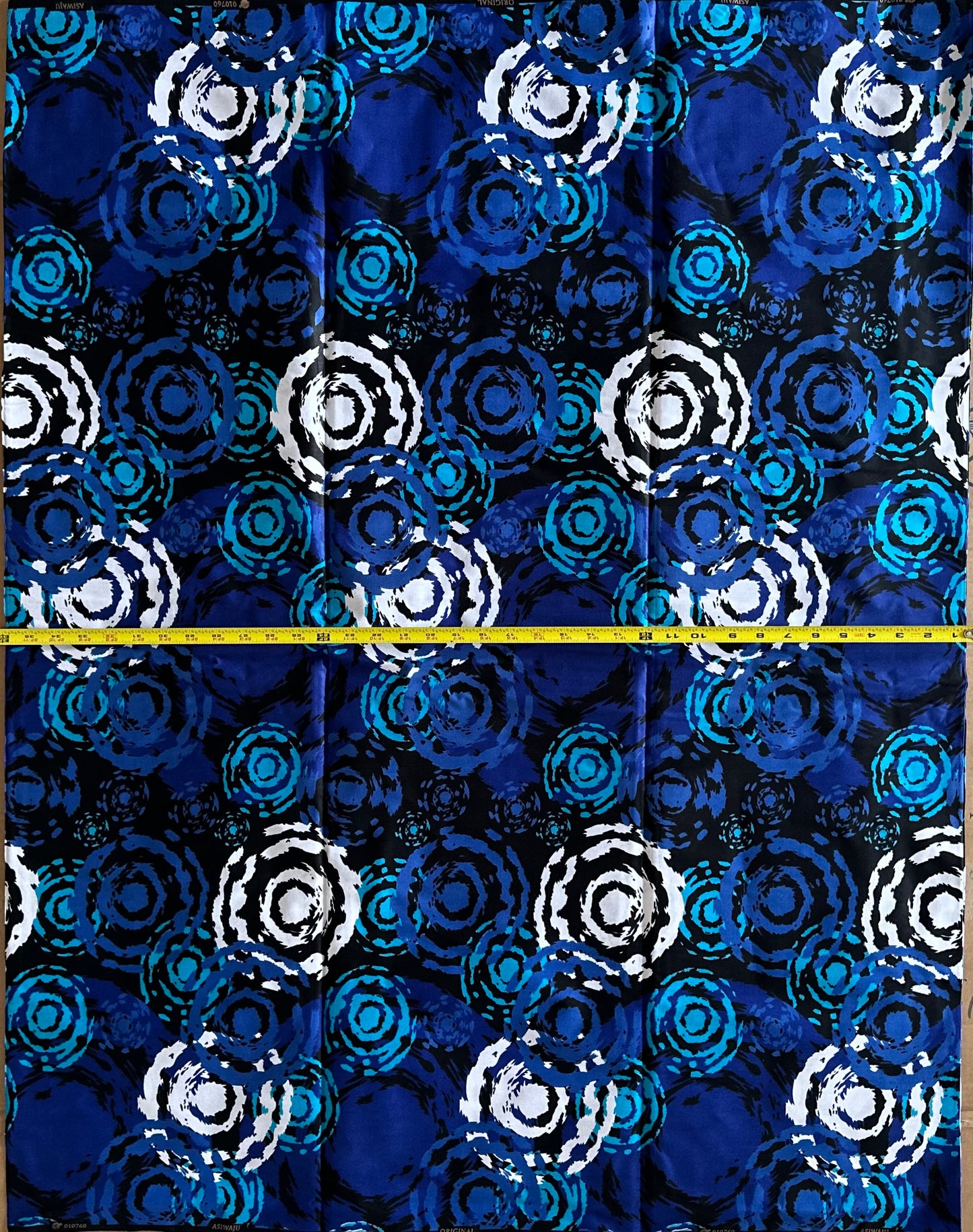 African Print Fabric, Ankara - Blue Fabric