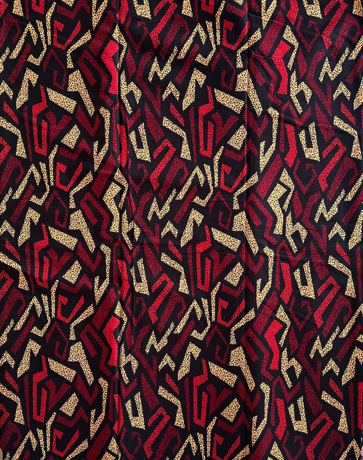 African Print Fabric, Ankara - Red, Brown Fabric